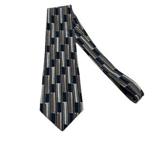 Carlo Ricci Men's 100% Silk Vertical Stripe Classic Tie